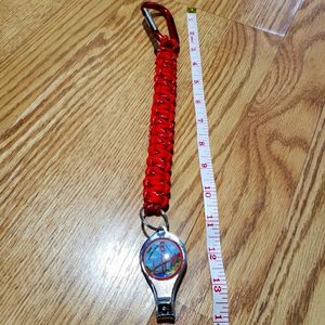 San Francisco Bottel Opener and Nail Clippers Paracord Keychain